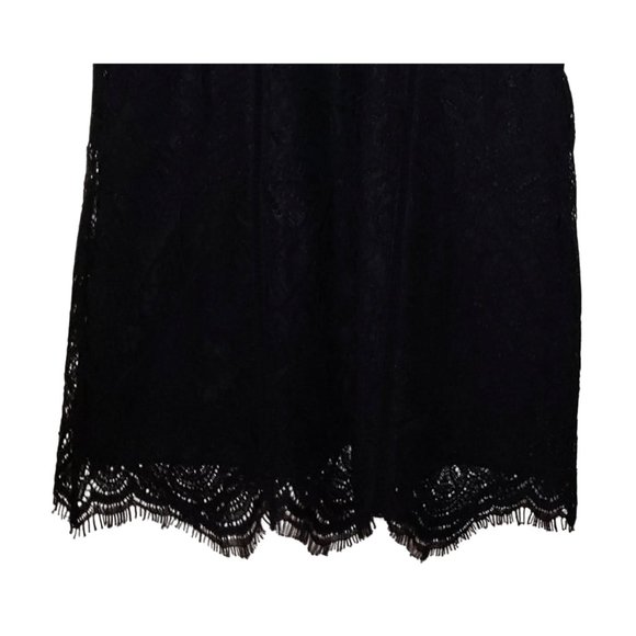 NEW H&M Black Lace Party Cocktail MINI Dress SZ 0 - Picture 7 of 13